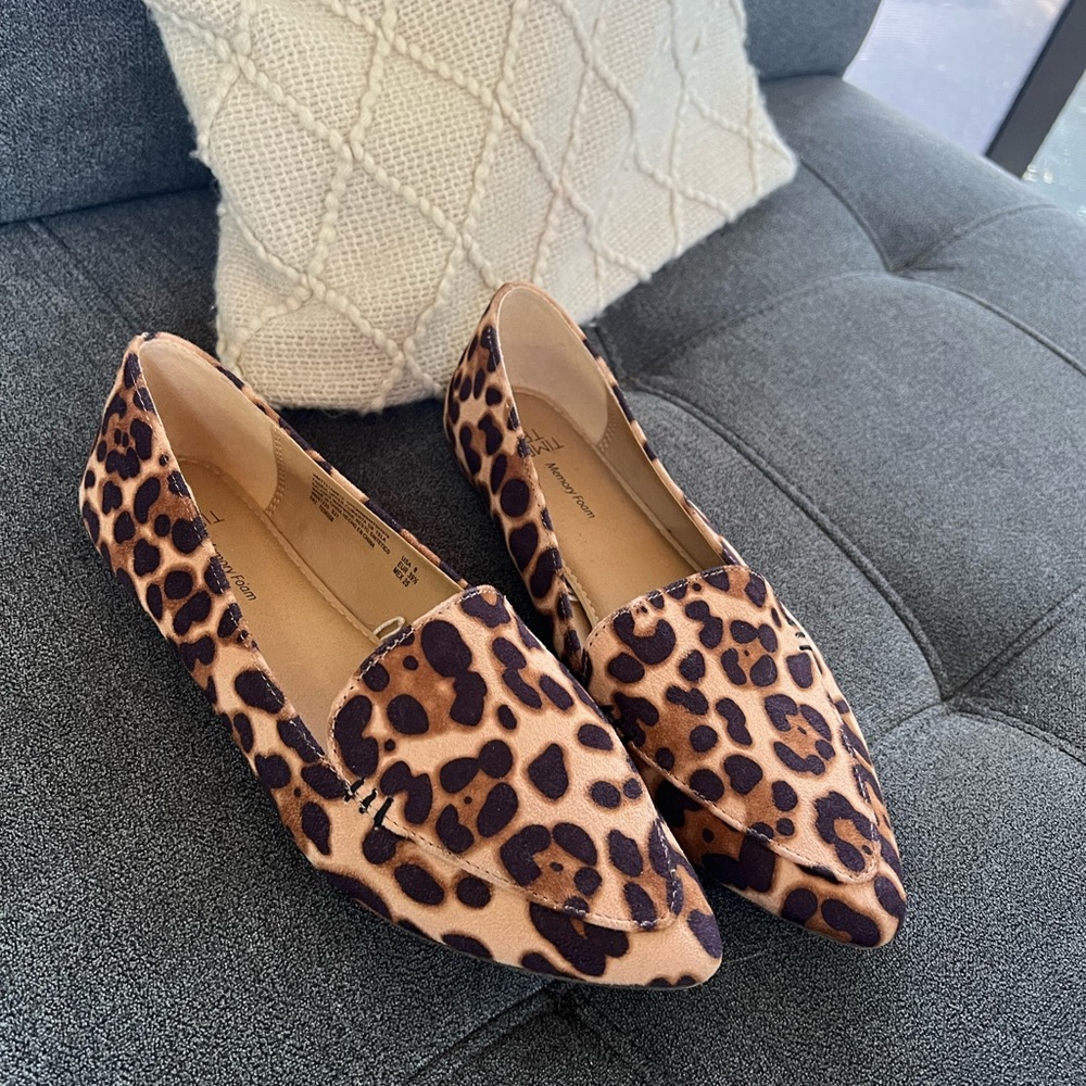 Leopard loafers